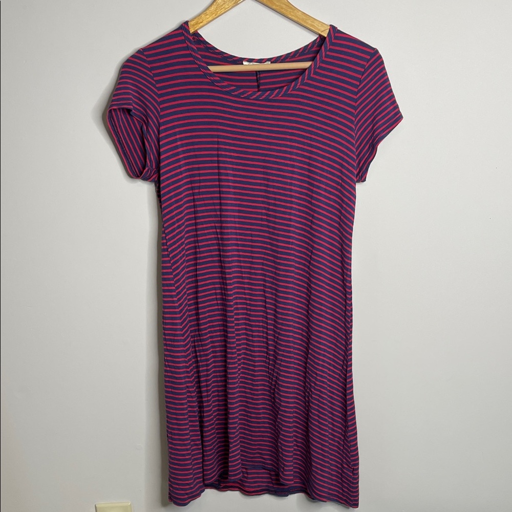 Olivia Rae Striped Shirt Dress